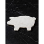 Planche à découper Cochon Marbre Blanc, Chehoma