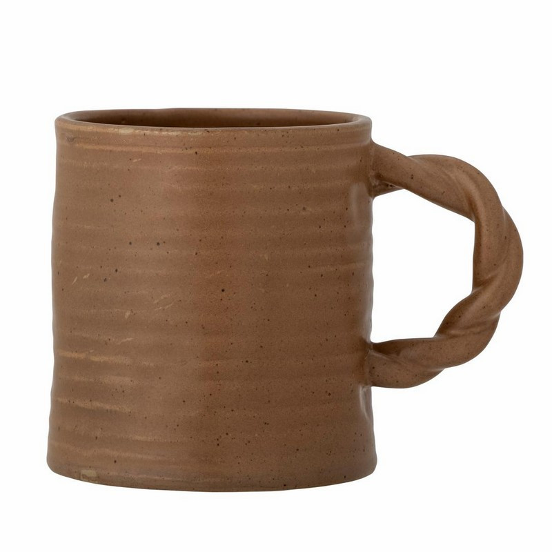 mug en grès 500ml reanna, bloomingville marron - bloomingville