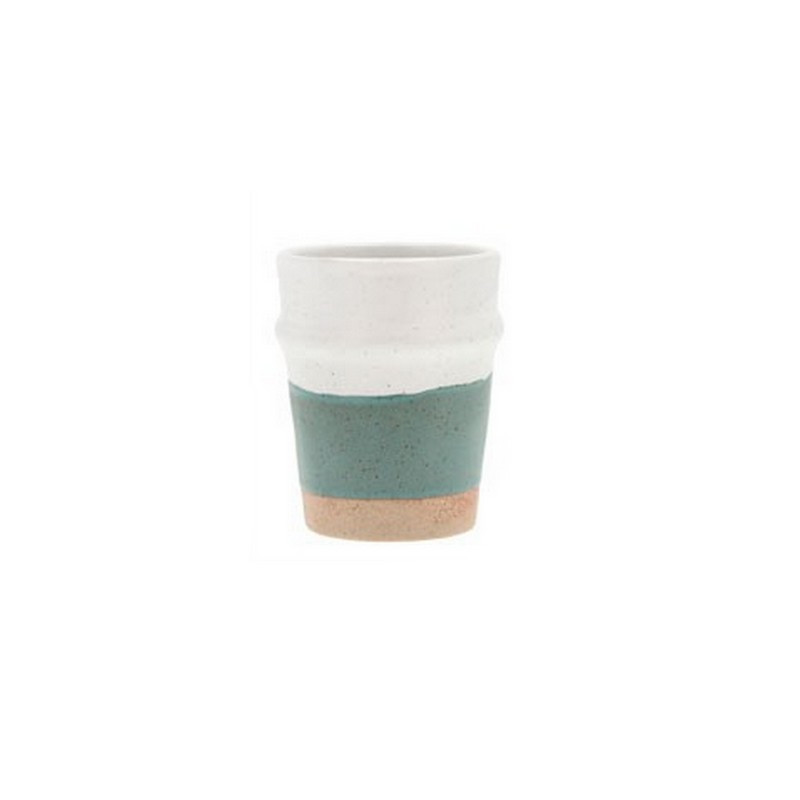 tasse espresso 10cl evig, villa collection vert/blanc - villa collection denmark