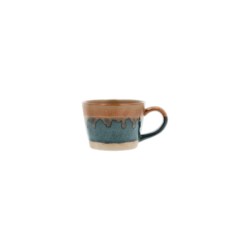 Villa Collection Denmark - Mug à anse 30cl Evig, Villa Collection Bleu/Brun - Villa Collection Denmark
