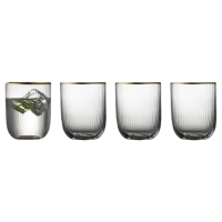 Coffret 4 gobelets Palermo Gold, Lyngby Glas