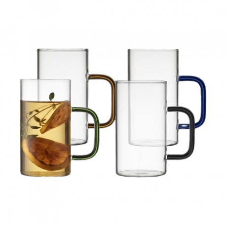 coffret 4 mugs 35 cl torino, lyngby glas - lyngby glas