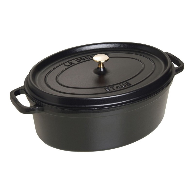 Cocotte OVALE noire, STAUB