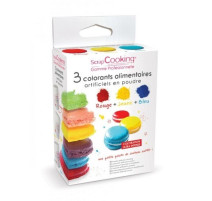 3 colorants artificiels en poudre, Scrapcooking