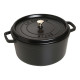 Cocotte en fonte ronde noire 30cm, Staub