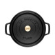 Cocotte en fonte ronde noire 30cm, Staub