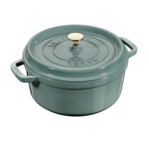 Cocotte en fonte ronde Eucalyptus, STAUB