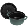 Cocotte en fonte ronde Eucalyptus, STAUB