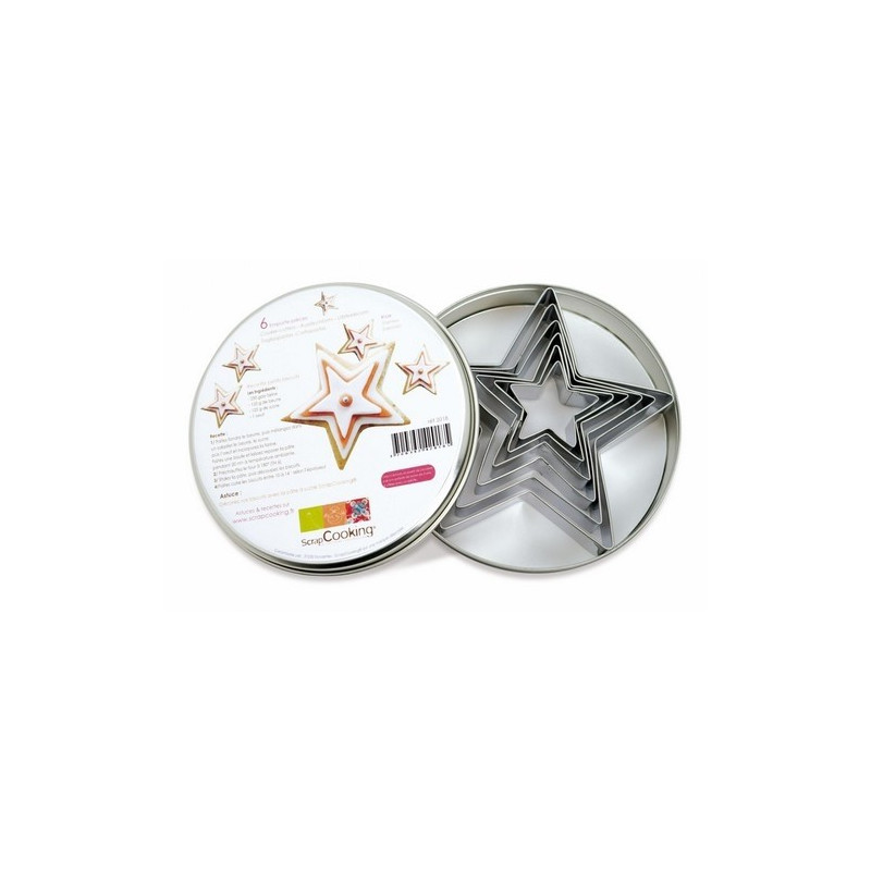 Scrapcooking - 6 emporte-pièces étoiles, Scrapcooking - ScrapCooking