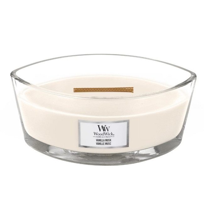 Bougie parfumée Ellipse Vanille Musc, Woodwick