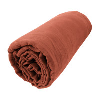 Drap housse Gaïa Terracotta, L'effet papillon