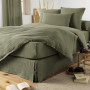 Drap housse Gaïa Romarin en gaze de coton, L'effet papillon