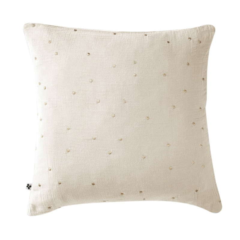 L'effet papillon - Taie d'oreiller Gaze de coton Gaïa Chic Pampa, L'effet papillon 60 x 60 cm - L'effet papillon