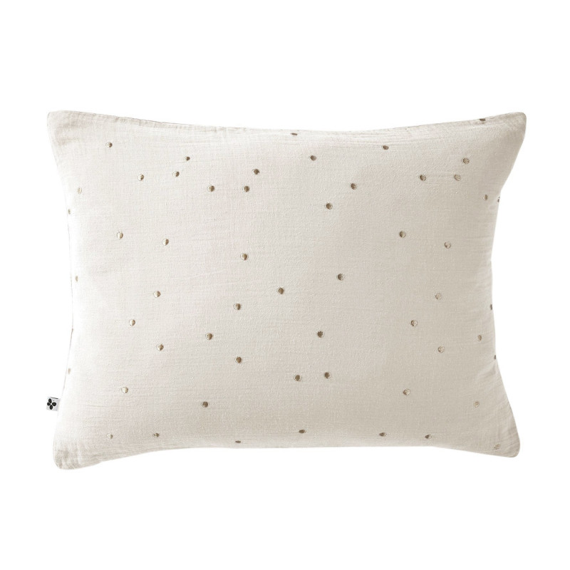 L'effet papillon - Taie d'oreiller Gaze de coton Gaïa Chic Pampa, L'effet papillon 50 x 70 cm - L'effet papillon