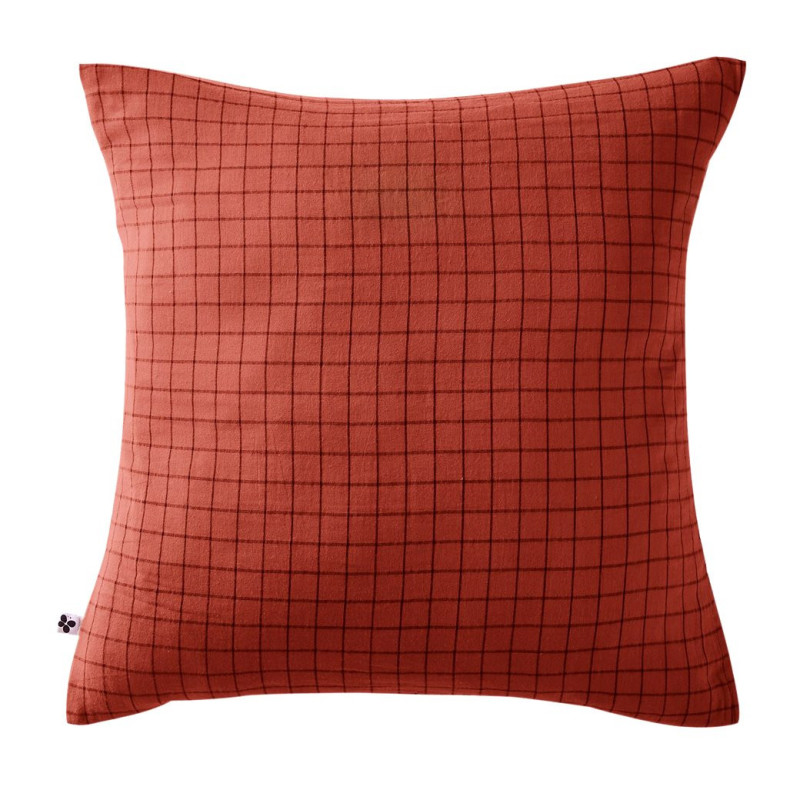 L'effet papillon - Taie d'oreiller Gaze de coton Gaïa Mix Terracotta, L'effet papillon 60 x 60 cm - L'effet papillon