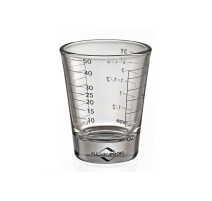 Verre Doseur en Verre et Silicone 200 ml Bleu Pebbly