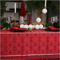 Nappe Réveillon Rouge, Sud Etoffe