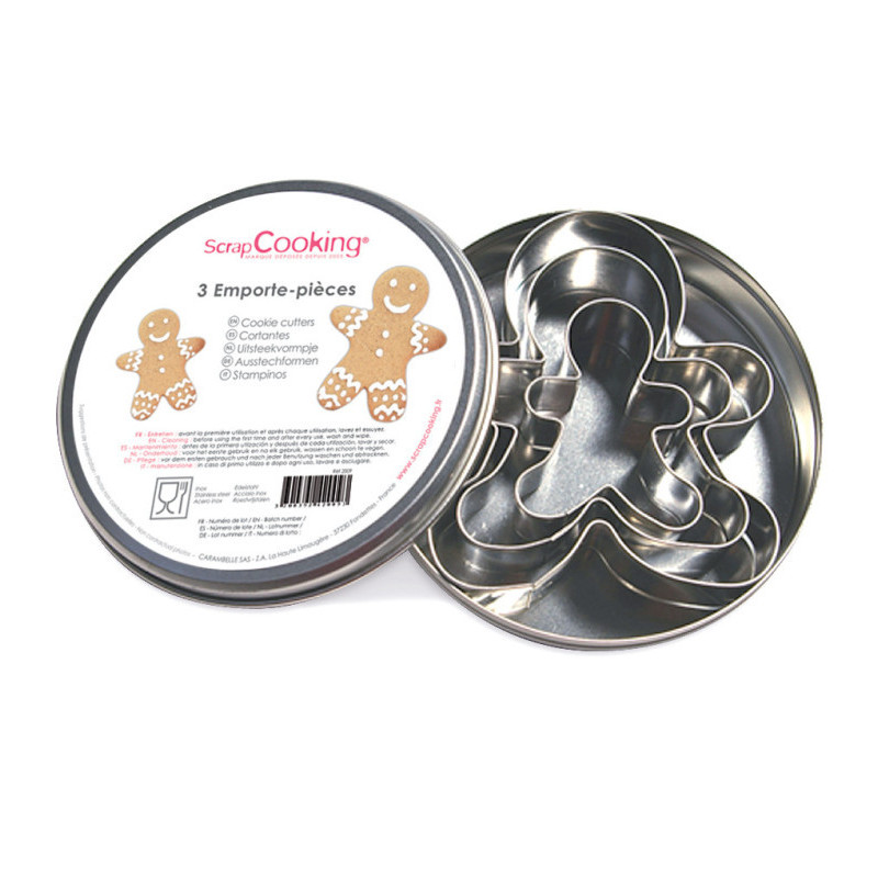 Scrapcooking - Boite 3 emporte-pièces petit homme, ScrapCooking - ScrapCooking