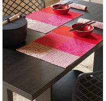 Set de table Fleurs de Kyoto Cerise, Le Jacquard Français