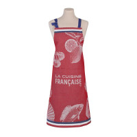 Tablier Gastronomie Rouge, Le Jacquard Français
