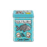 Boîte à cubes bouillons Poissons, Derrière la porte