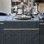 Chemin de table Armoiries Lin Céruléen, Le Jacquard Français