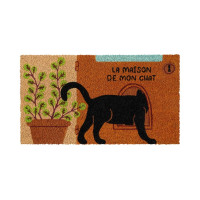 Paillasson coco/pvc La maison de mon chat, Derrière la porte