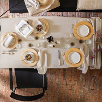 Nappe Slow Life Re-use Bois, Le Jacquard Français