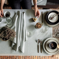Nappe Slow Life Re-use Galet, Le Jacquard Français