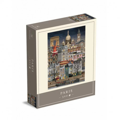 Acheter puzzle 500 pièces Noël à Paris de Martin Schwartz