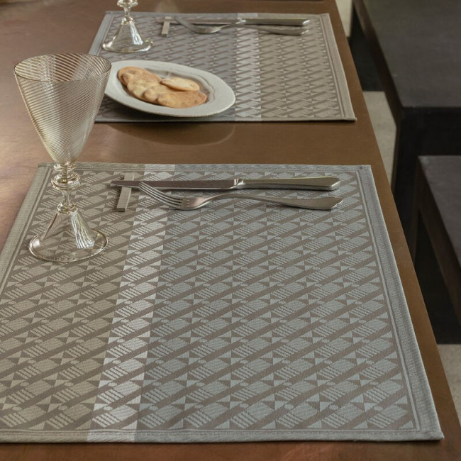 Set de table enduit Veine Graphique Feutre, Le Jacquard Français