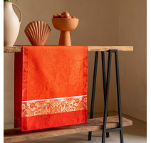Chemin de table Voyage Iconique Coquelicot, Le Jacquard Français