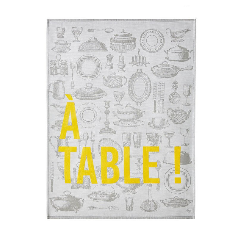 torchon a table, le jacquard français argenterie - le jacquard français