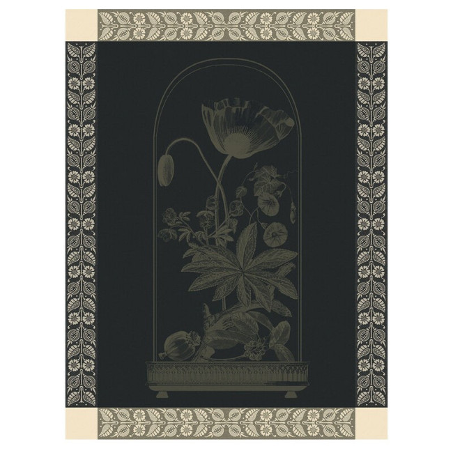 Torchon Curiosités Florales Empire, Le Jacquard Français