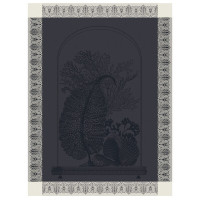 Torchon Curiosités Minérales Charbon, Le Jacquard Français