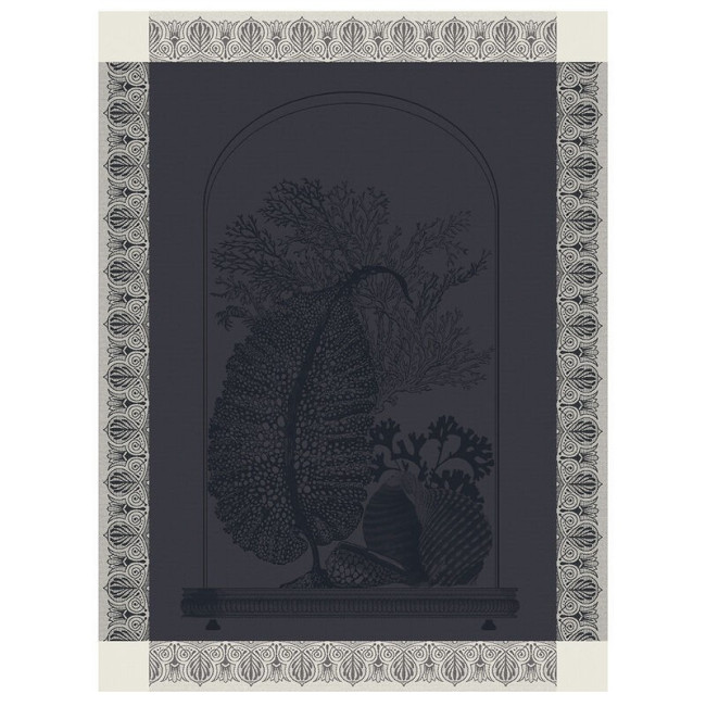 Torchon Curiosités Minérales Charbon, Le Jacquard Français