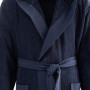 Peignoir à capuche uni Boxer Bleu Nuit, Sensei