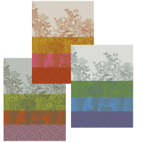 Torchon Floraison Rayé, Le Jacquard Français