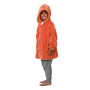 Poncho polaire pour enfant à capuche Ginger Corail, Sensei