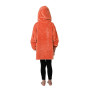 Poncho polaire pour enfant à capuche Ginger Corail, Sensei