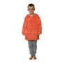Poncho polaire pour enfant à capuche Ginger Corail, Sensei
