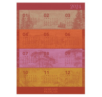 Torchon Calendrier 2024 Paysages, Le Jacquard Français