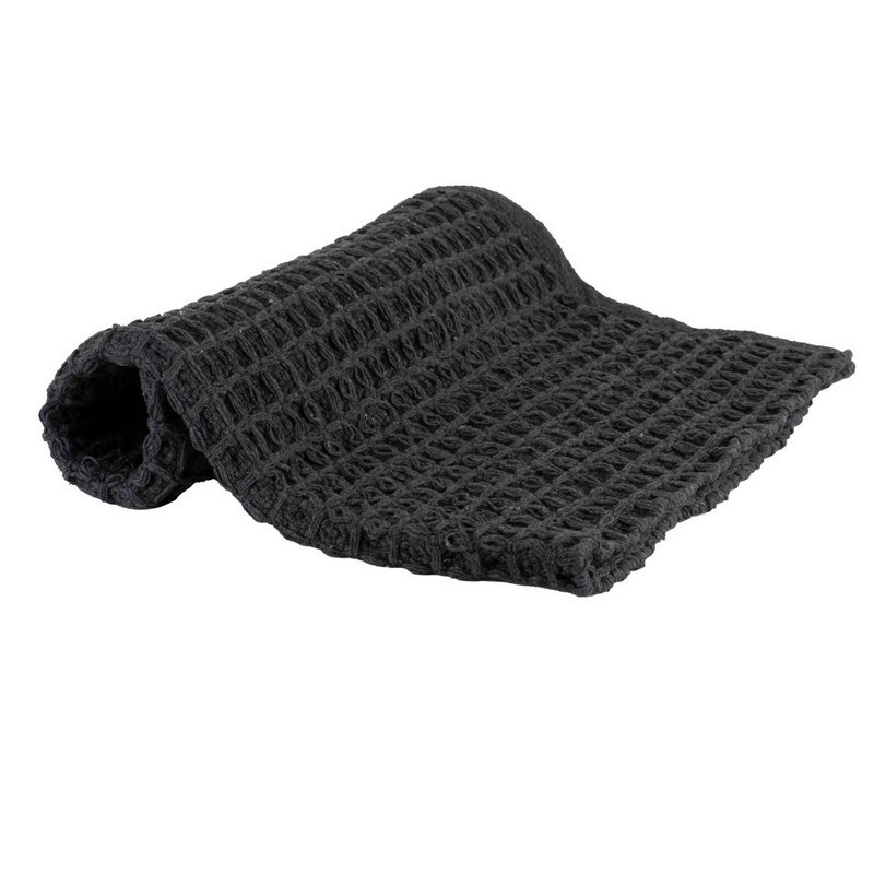 Sud Etoffe - Tapis de bain Bath en coton recyclé, Sud Etoffe Anthracite - Sud Etoffe