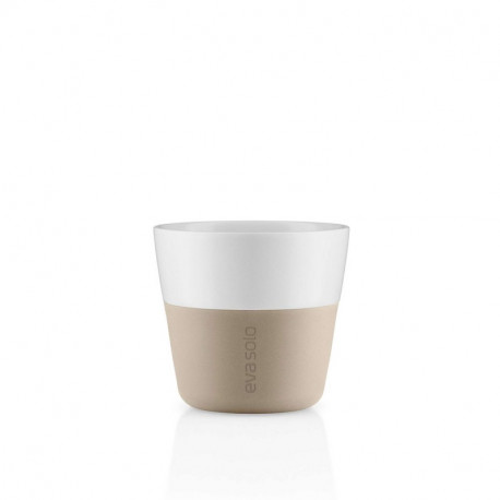 set de 2 mugs espresso 8 cl, eva solo pearl beige - eva solo