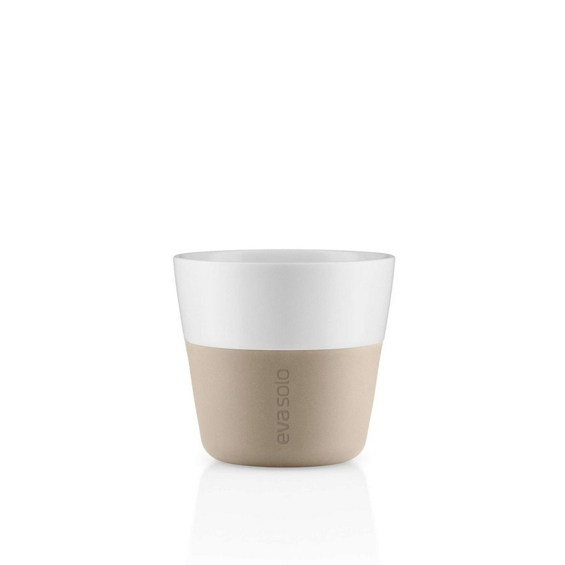 set de 2 mugs espresso 8 cl, eva solo pearl beige - eva solo