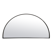 Miroir fin noir demi-cercle, Emdé