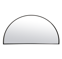 Miroir fin noir demi-cercle, Emdé