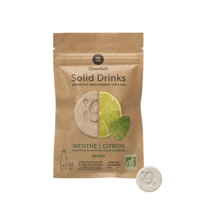Aromatisation Solid Drinks Menthe Citron, Qwetch