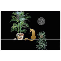 Set de Table Bug Art Chats Plantes, Kiub