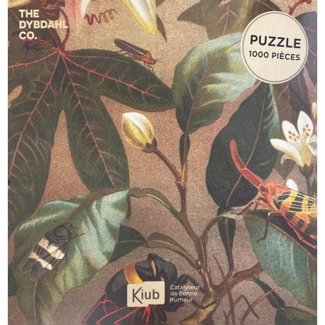 Puzzle de 1000 pièces Insectes et Fleurs, Kiub